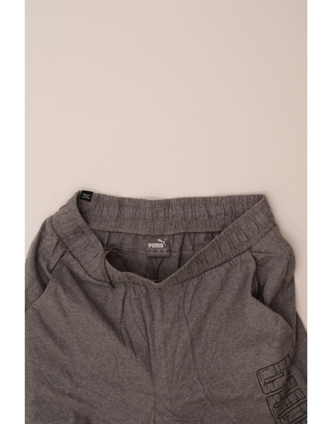 PUMA Mens Graphic Sport Shorts Medium Grey Cotton Vintage Puma and Second-Hand Puma from Messina Hembry 