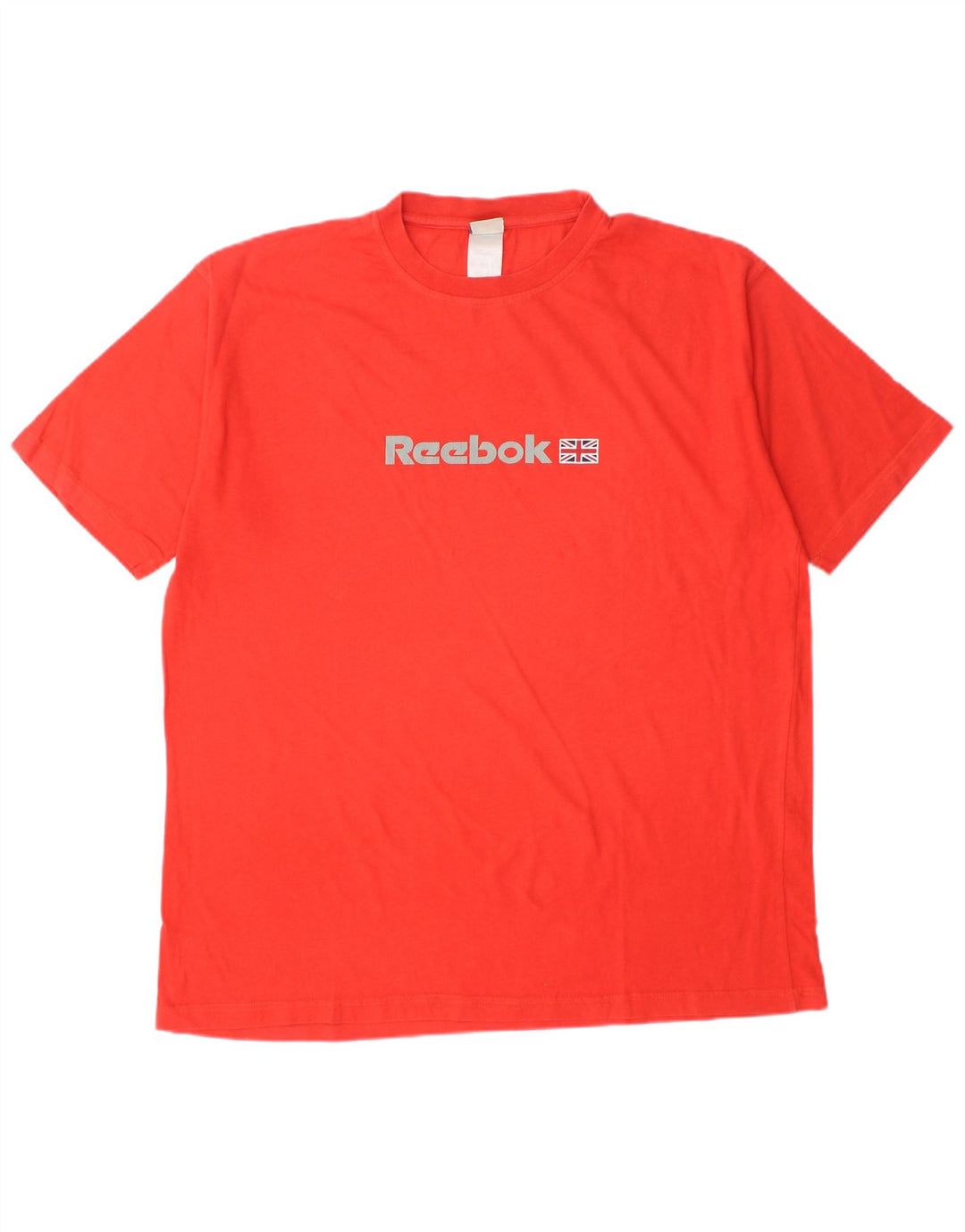REEBOK Herren-T-Shirt mit Grafik, Größe L, aus roter Baumwolle