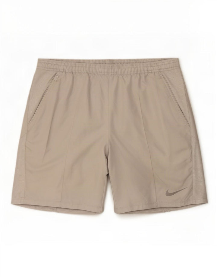 Nike Herren-Sportshorts, mittelweißes Polyester