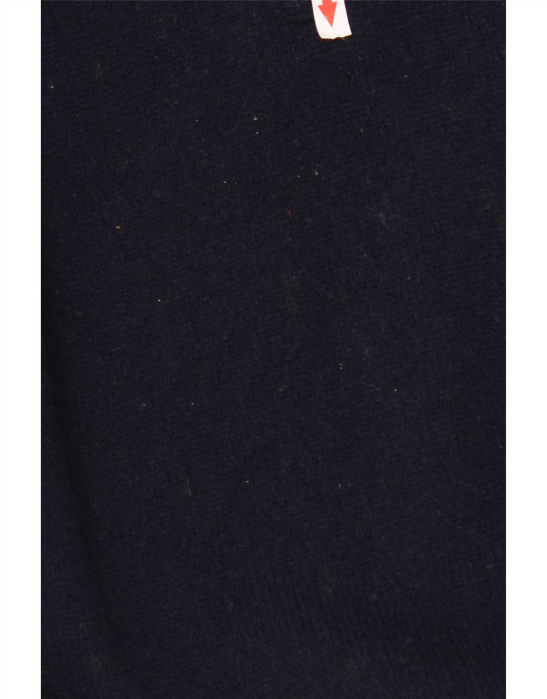 Musto Herren-Pullover mit Reißverschluss am Hals, groß, marineblaue Lammwolle