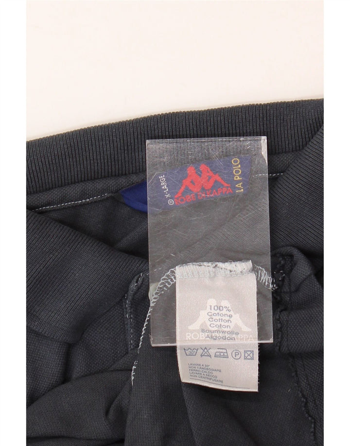 KAPPA Herren Poloshirt XL Marineblau Baumwolle