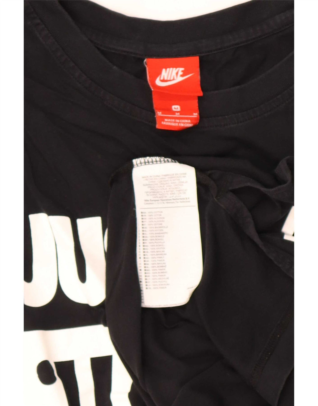 Nike Herren Grafik-Weste-Oberteil, Mittelschwarz, Colourblock-Baumwolle