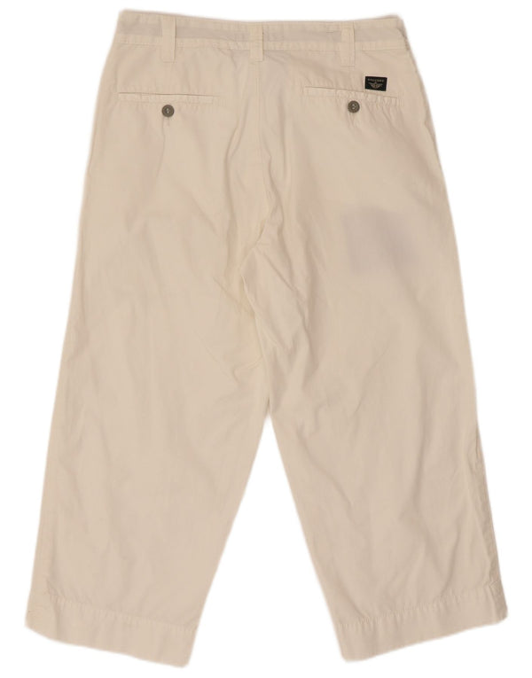 Gerade Capri-Hose für Damen von Dockers, W31, L22, gebrochenes Weiß
