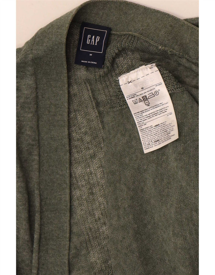 Offener Damen-Cardigan von Gap, UK 14, mittleres Khaki-Leinen