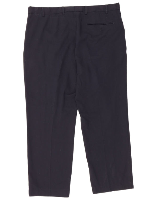 Marks & Spencer Herren-Anzughose in normaler Passform, W38 L27, Marineblau