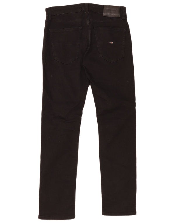 Tommy Hilfiger Herren Scanton Slim Jeans W30 L30 schwarze Baumwolle