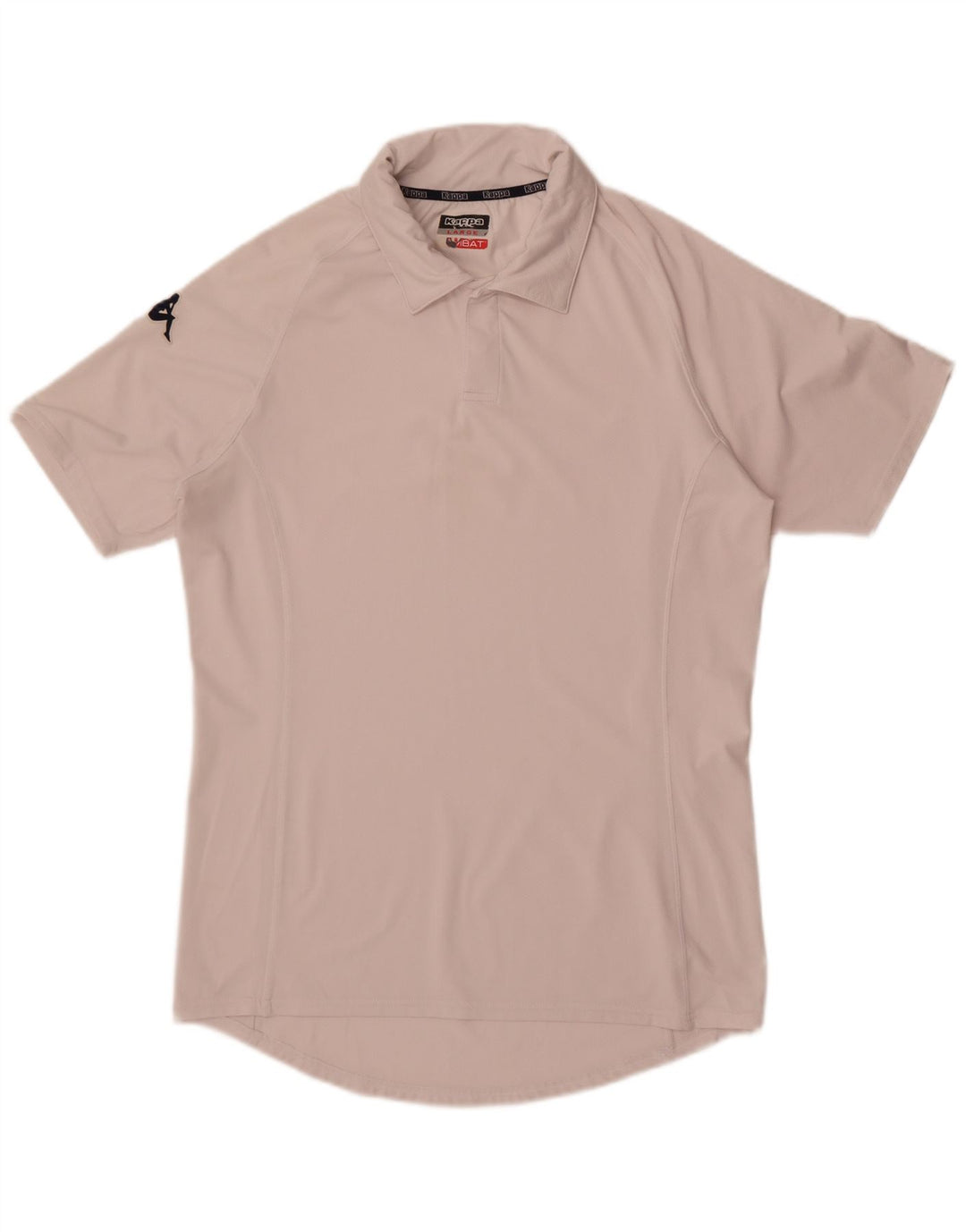 Kappa Herren Poloshirt mit Grafik, Größe L, Weiß