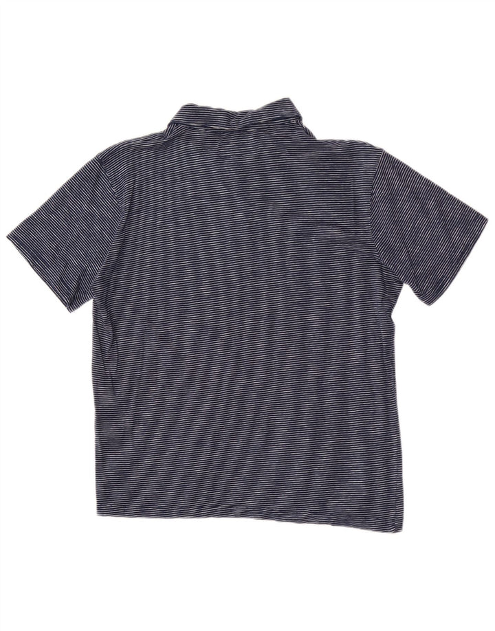 Carrera Herren-Poloshirt, klein, marineblau, Nadelstreifen