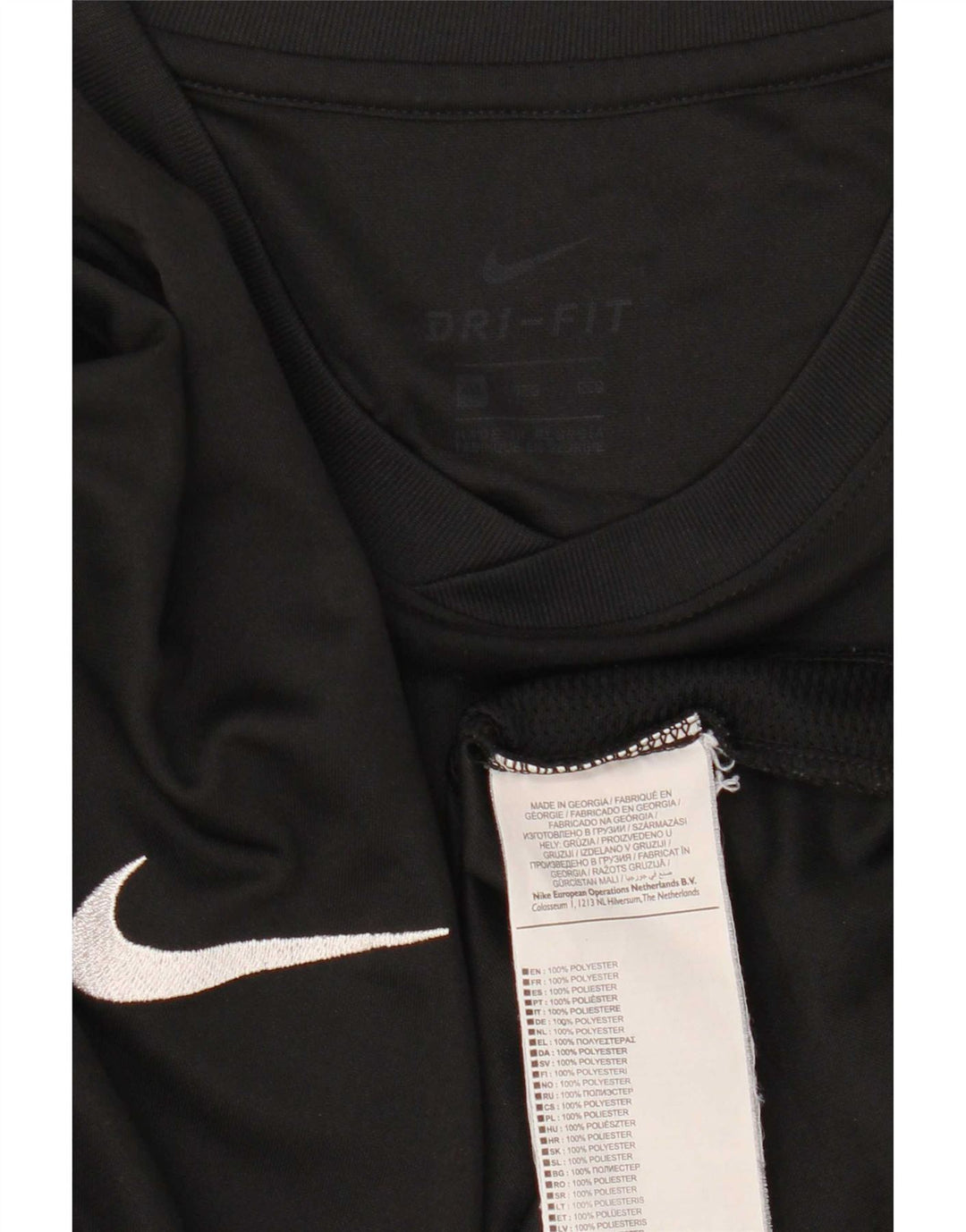 Nike Herren Dri Fit T-Shirt Top 2XL Schwarz Polyester