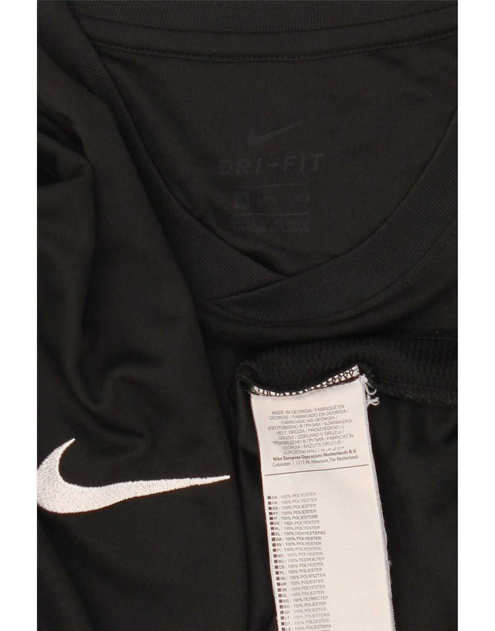 Nike Herren Dri Fit T-Shirt Top 2XL Schwarz Polyester