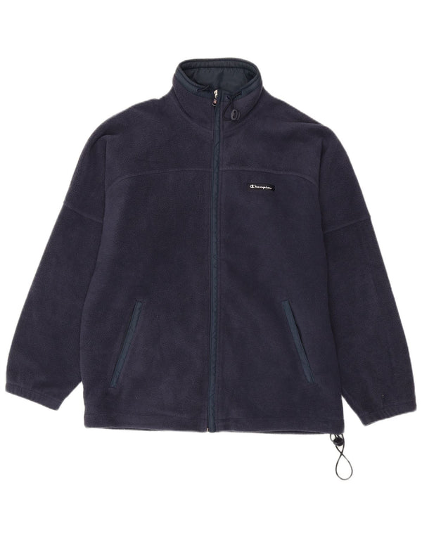 Champion Herren Fleecejacke UK 38 Medium Marineblau Polyester