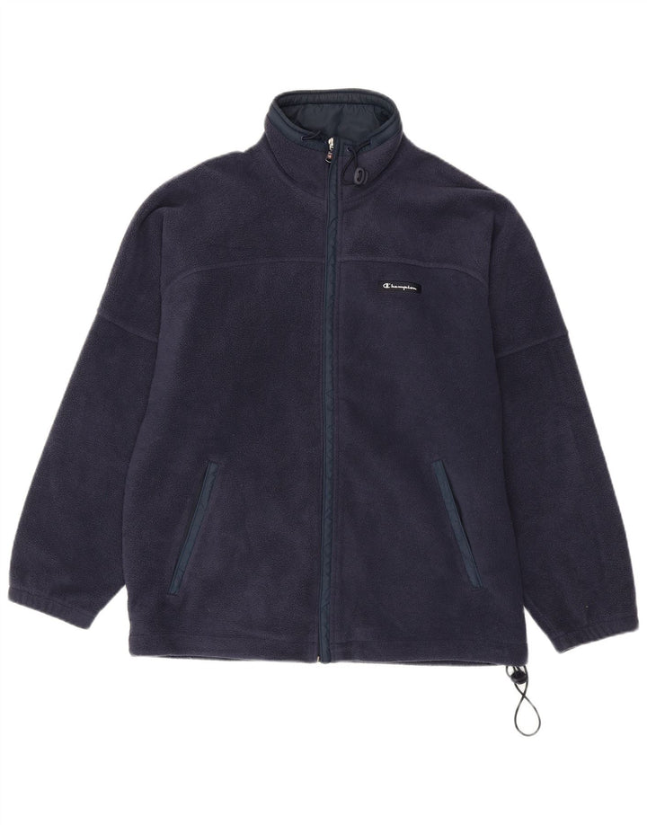 Champion Herren Fleecejacke UK 38 Medium Marineblau Polyester