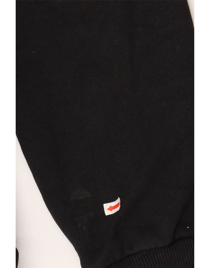 NIKE Herren-Kapuzenpullover mit Reißverschluss, groß, aus schwarzer Baumwolle