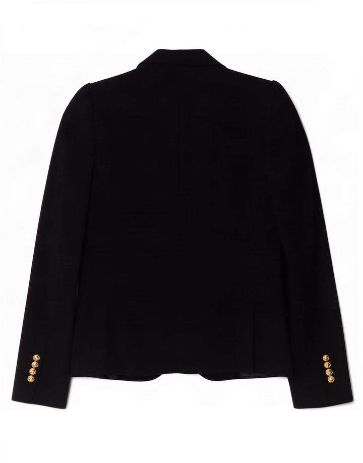 Zara Damen 1-Knopf-Blazerjacke UK 12 Mittelmarineblau