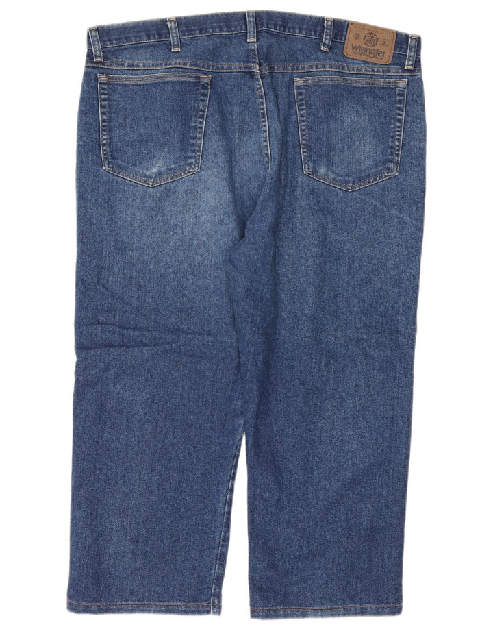 Wrangler Herren verkürzte Jeans W40 L24 Blaue Baumwolle