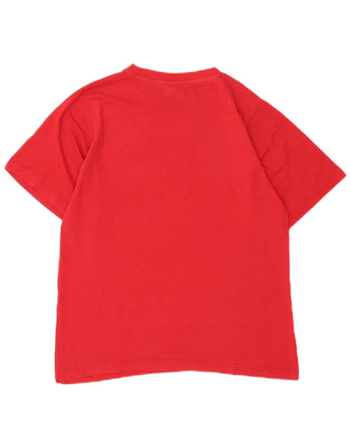 Kappa Herren Grafik T-Shirt Top Small Rot