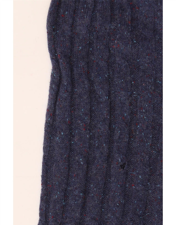 JACK WILLS Herren Rundhals Pullover Sweater Large Navy Blau Gefleckt