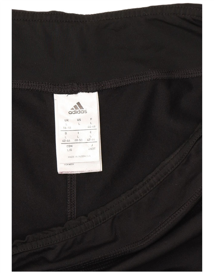 Adidas Damen Climalite Trainingshose UK 16/18 Large Schwarz Polyester