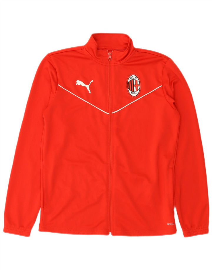 Puma Jungen AC Milan Trainingsanzug Oberjacke 13–14 Jahre, rotes Polyester