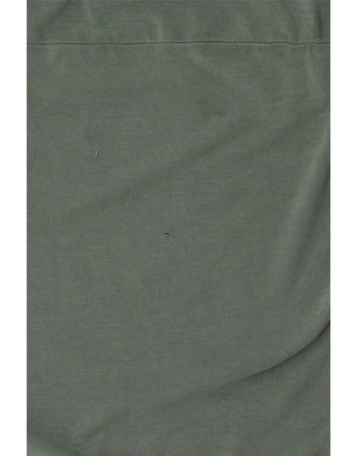 Cos Damen Übergroßes Top Langarm UK 10 Small Grün Lyocell