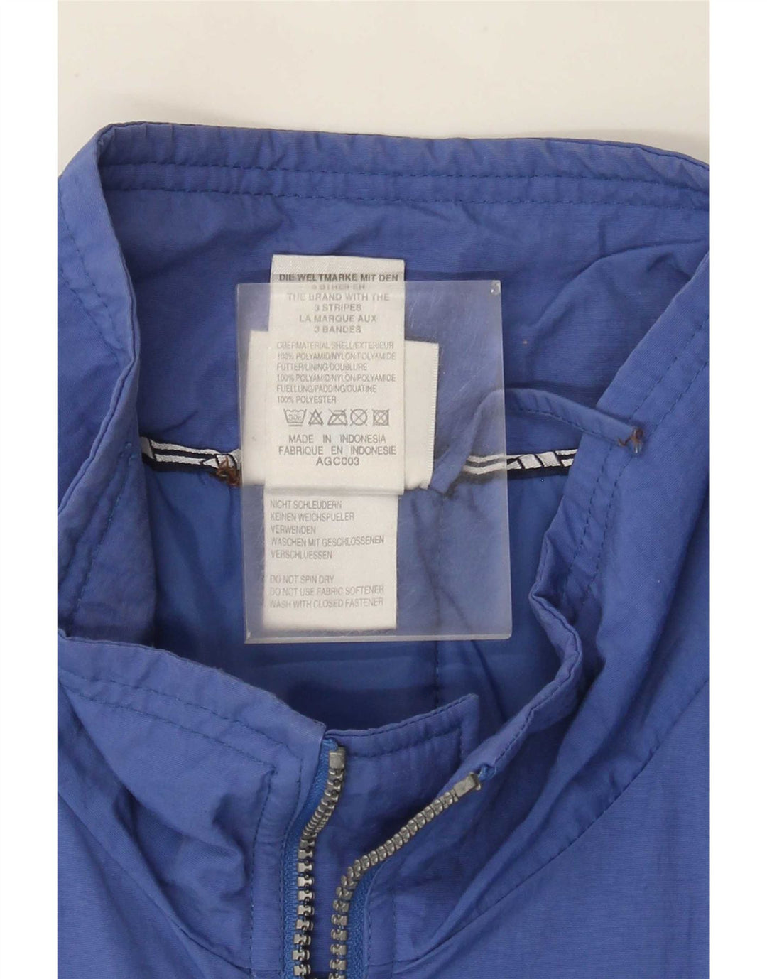 Adidas Herren Windjacke UK 42/44 Large Blau Polyester