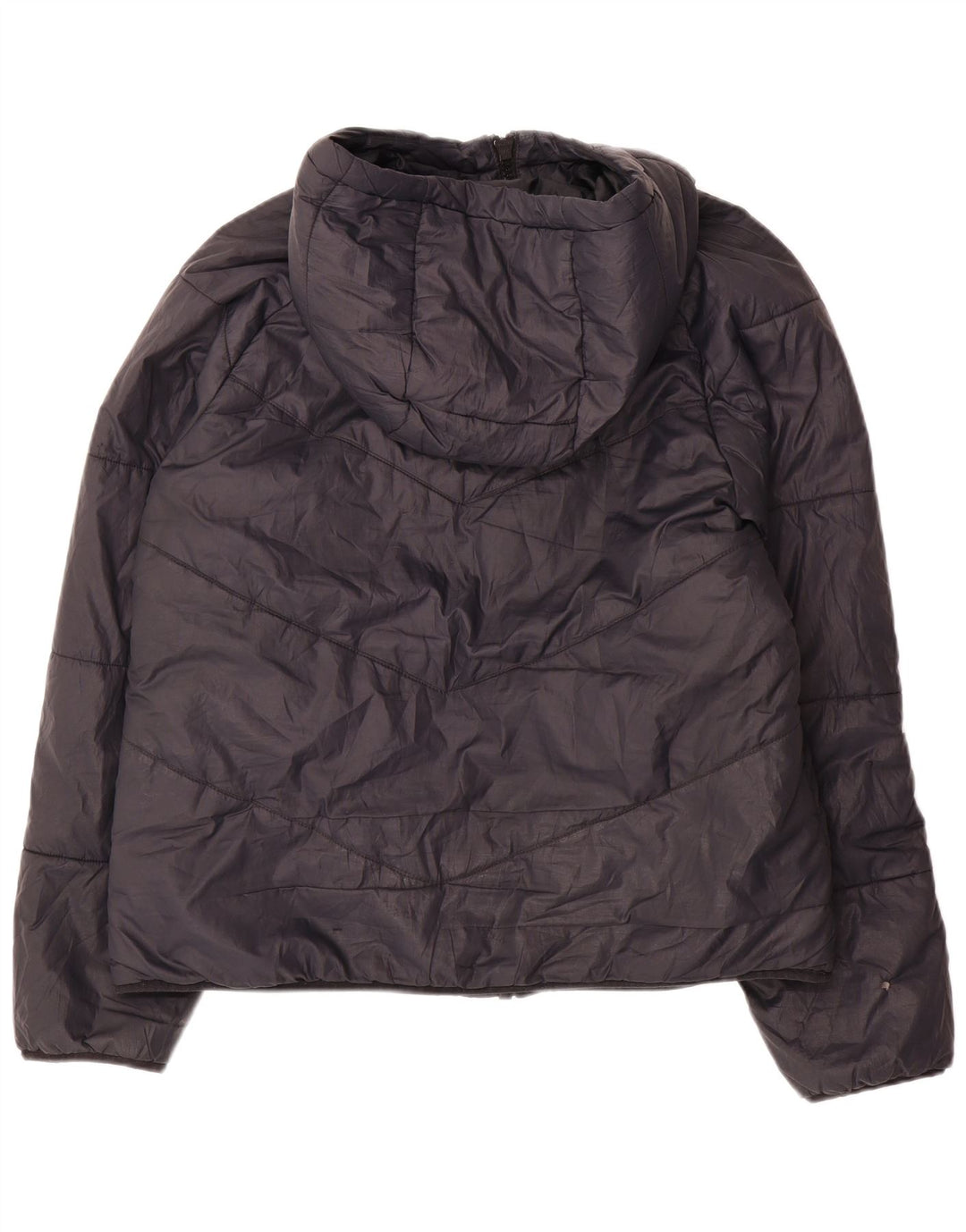 Nike Damen-Kapuzenjacke, wattiert, UK 14, Mittelschwarz, Polyester