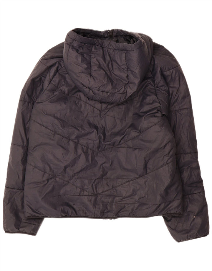 Nike Damen-Kapuzenjacke, wattiert, UK 14, Mittelschwarz, Polyester