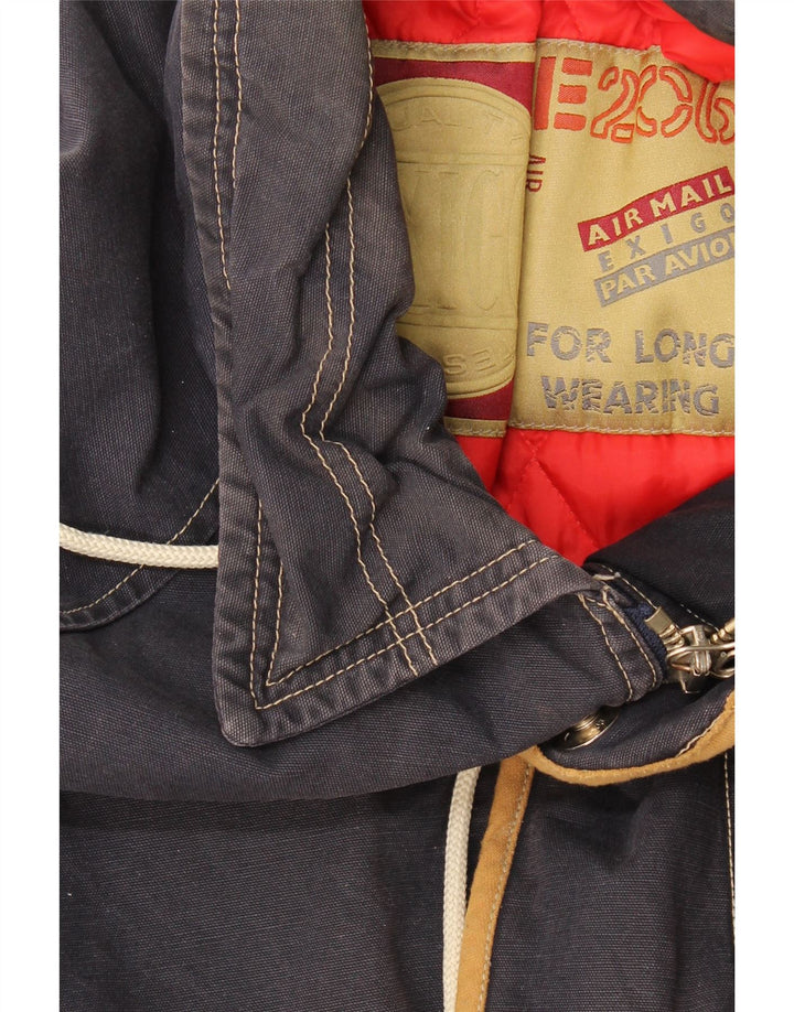 Vintage Herren Windjacke UK 44 2XL Marineblau