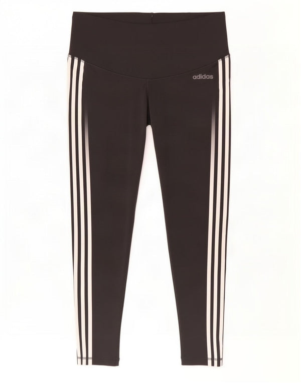 Adidas Damen Climalite Leggings UK 20/22 XL Schwarz Polyester