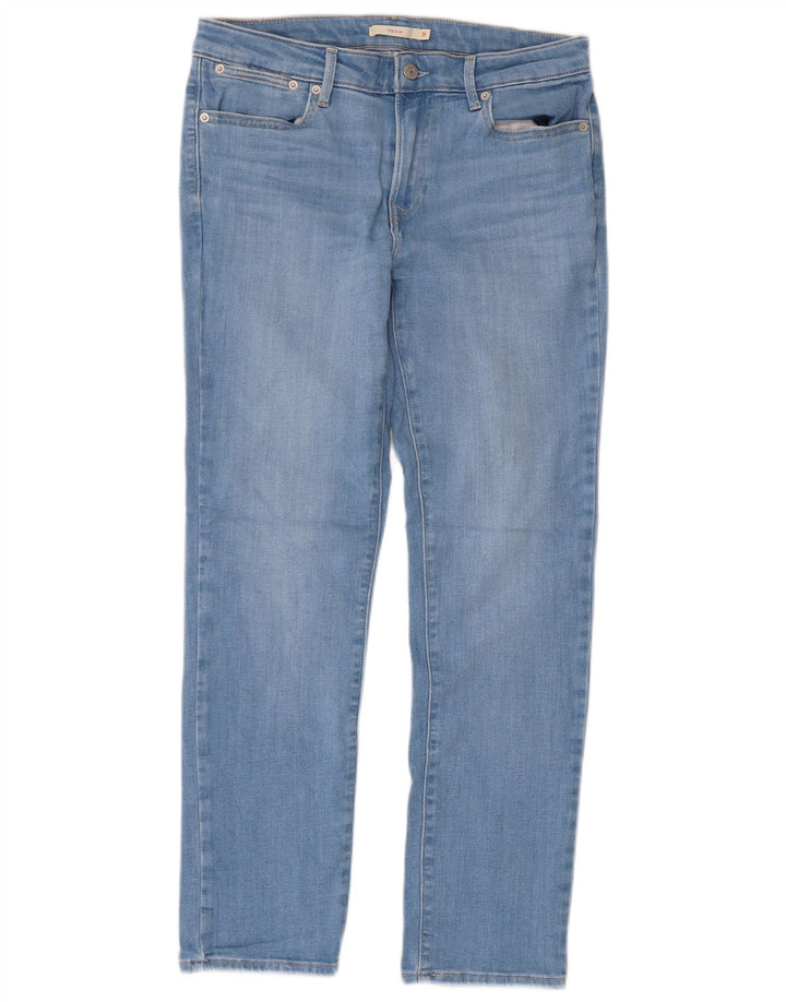 LEVI'S Damen 712 Slim Jeans W31 L30 Blaue Baumwolle