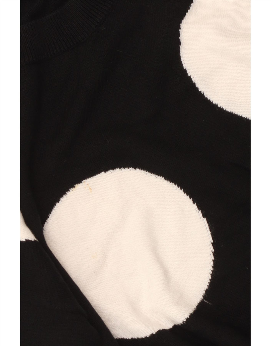 French Connection Damen-Pullover mit Rundhalsausschnitt, Gr. 10, Größe S, Schwarz, gepunktet