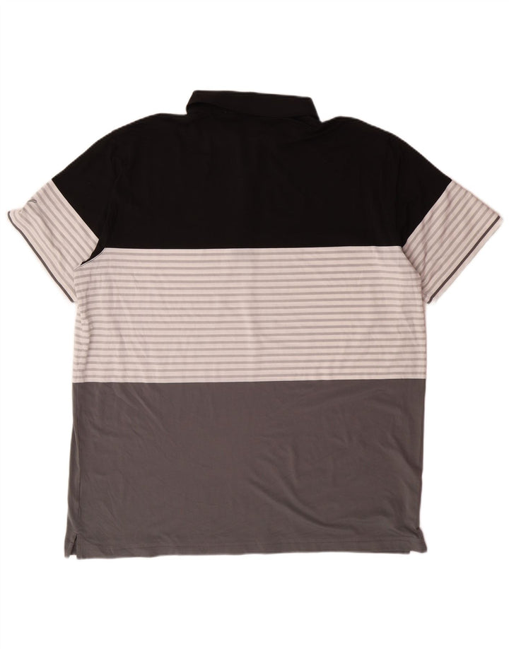 PUMA Herren Poloshirt 2XL Grau Colourblock