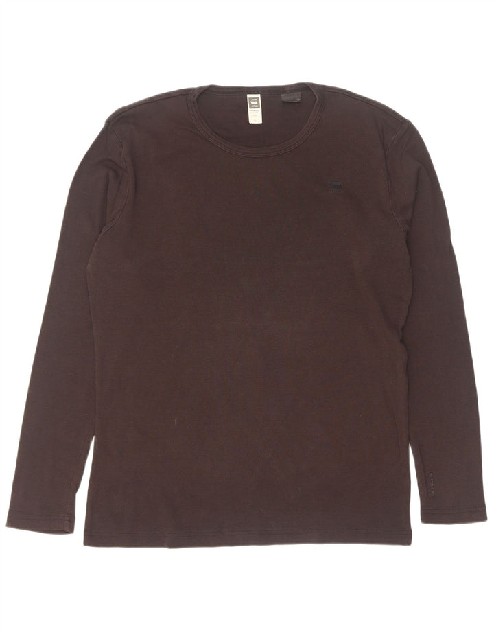 G-Star Herren Top Langarm XL Schwarz Baumwolle