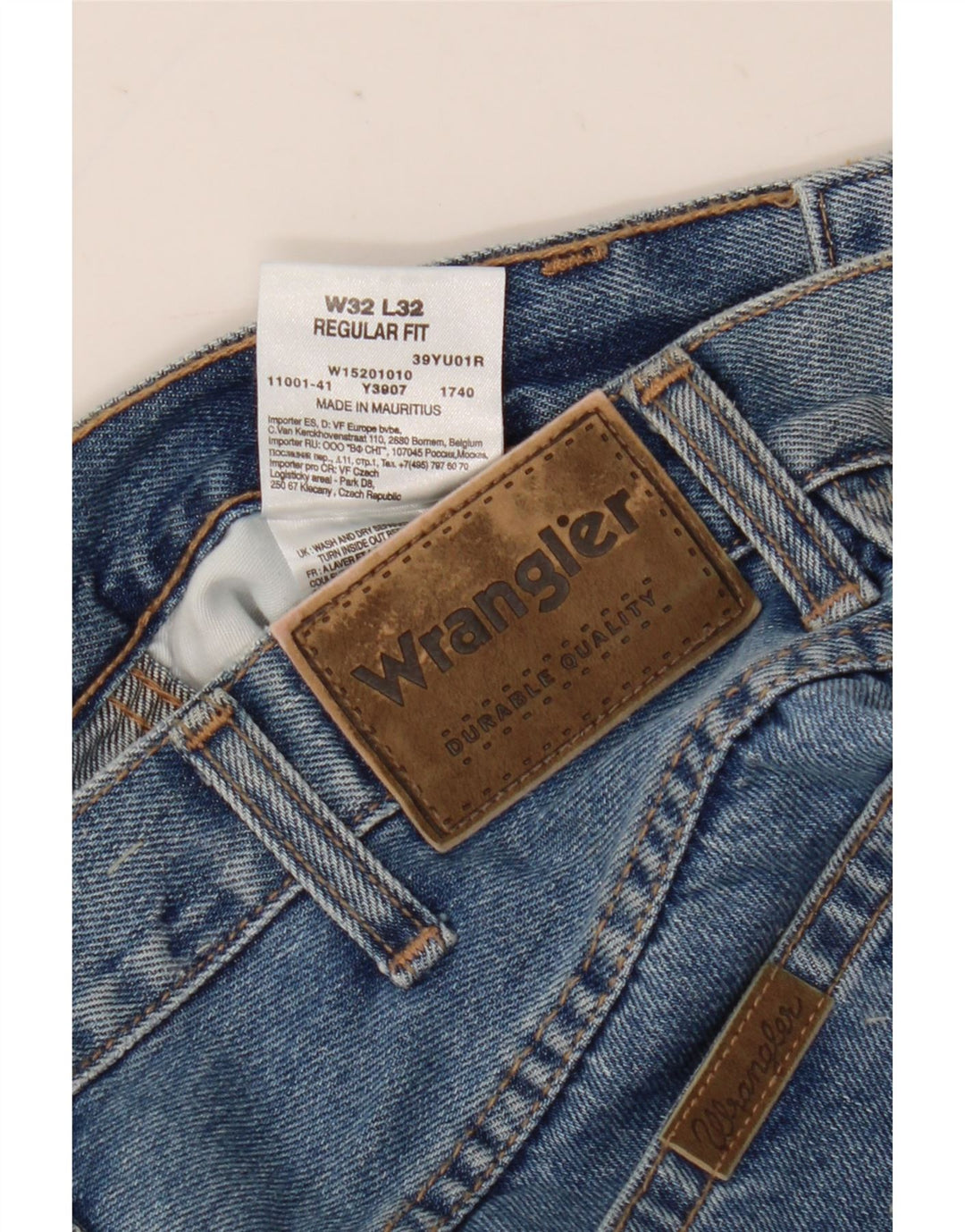 Wrangler Herren-Jeans mit normaler Passform, gerade Passform, W32, L32, Blau, Baumwolle