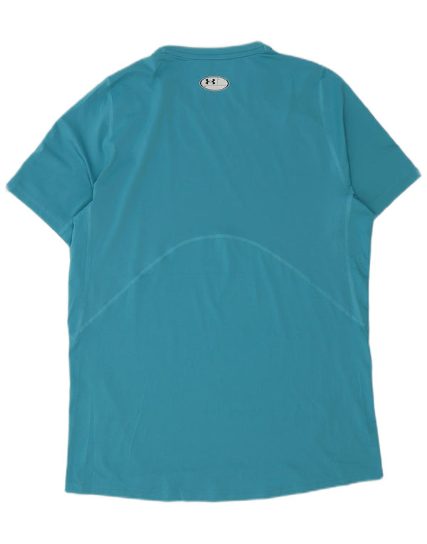 Under Armour Herren Heat Gear T-Shirt Top Large Blau