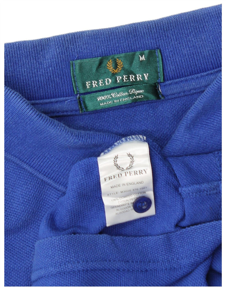 FRED PERRY Herren-Poloshirt aus mittelblauer Baumwolle