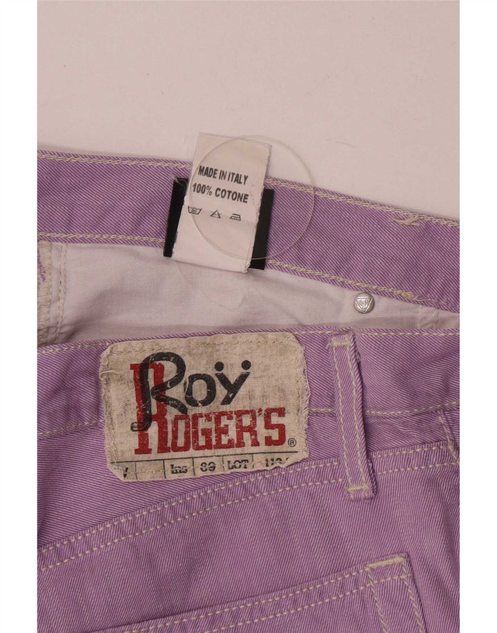 Roy Rogers Damen Slim Jeans W33 L32 Lila Baumwolle