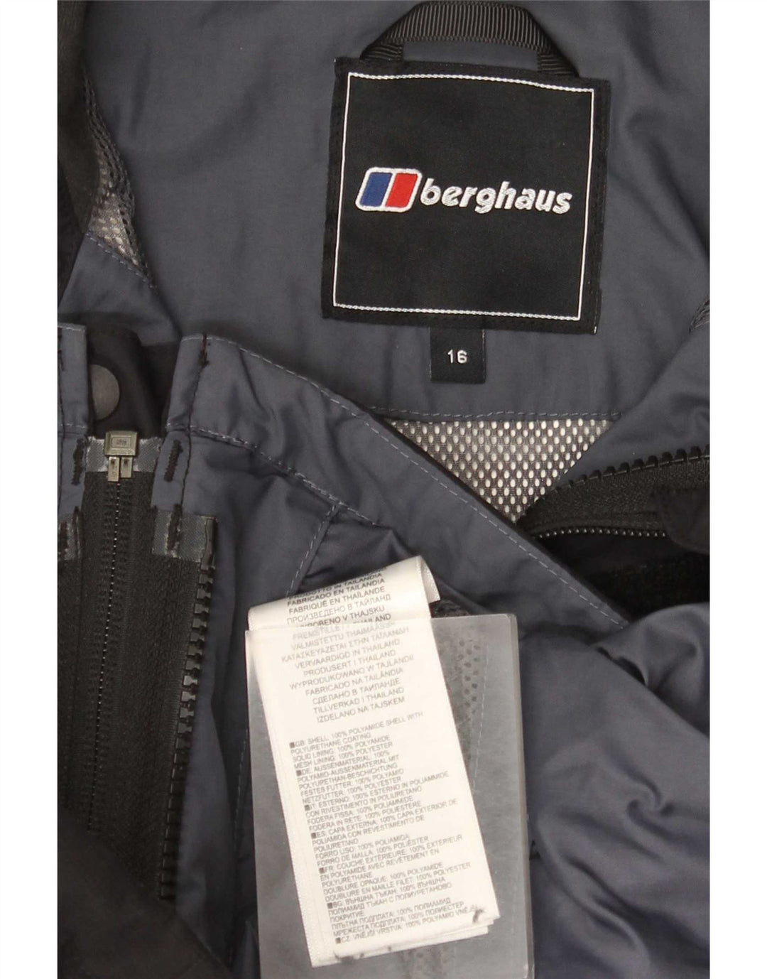 Berghaus Damen Regenjacke mit Kapuze UK 16 Large Schwarz Polyamid
