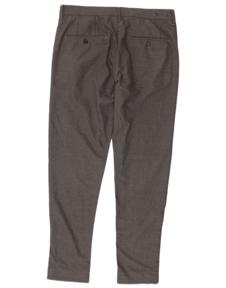 Zara Slim Chino-Hose für Herren, EU 40, Mittel W31 L28, Grau, Polyester