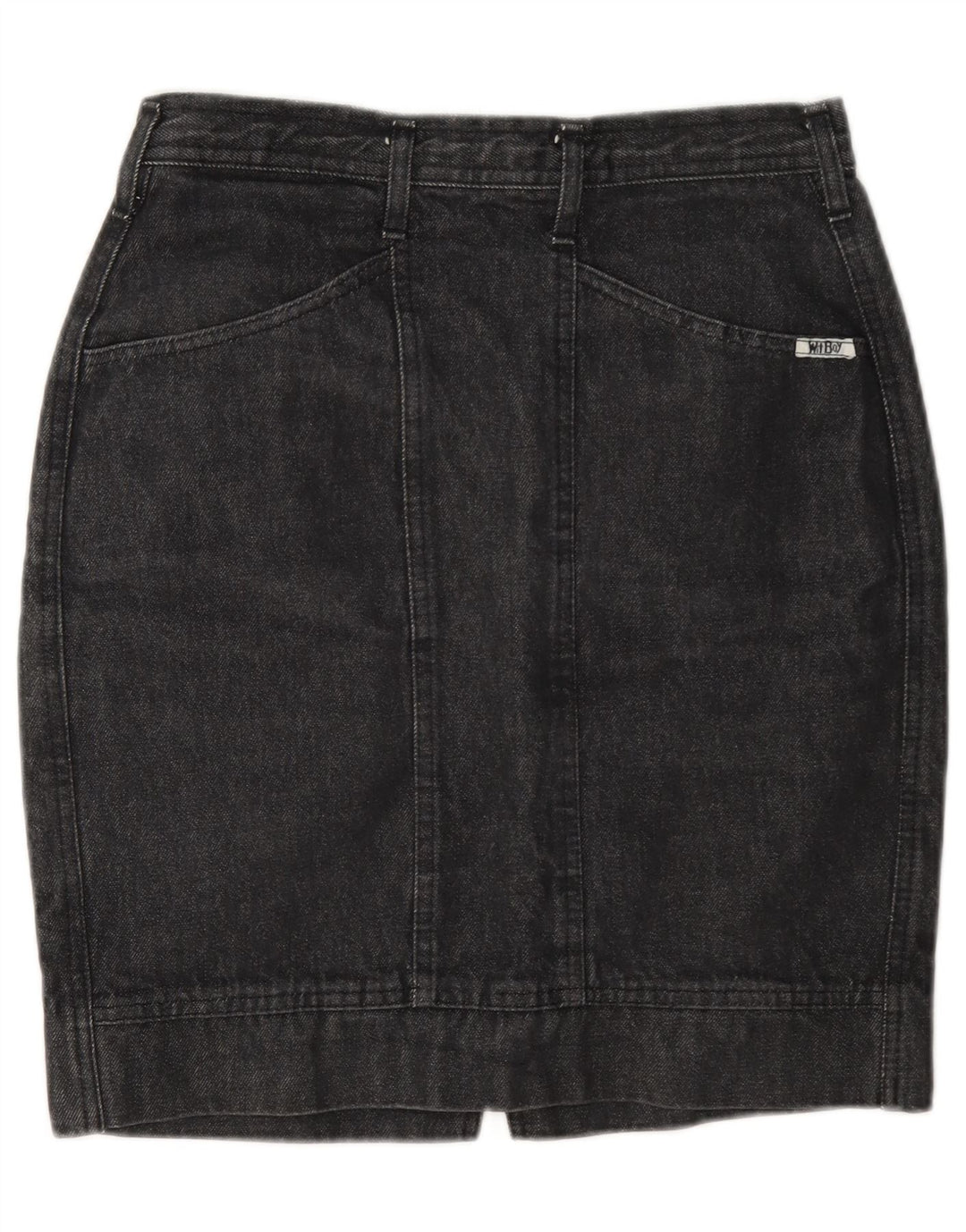 Wit Boy Damen Mini-Jeansrock W28 Mittelgrau