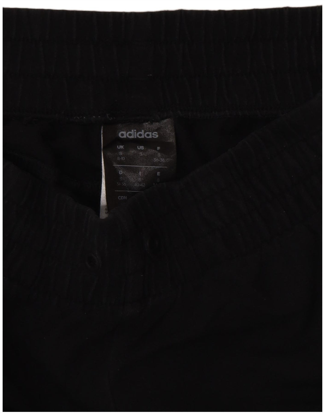 ADIDAS Damen Trainingshose Jogger UK 8/10 Small Schwarz Baumwolle