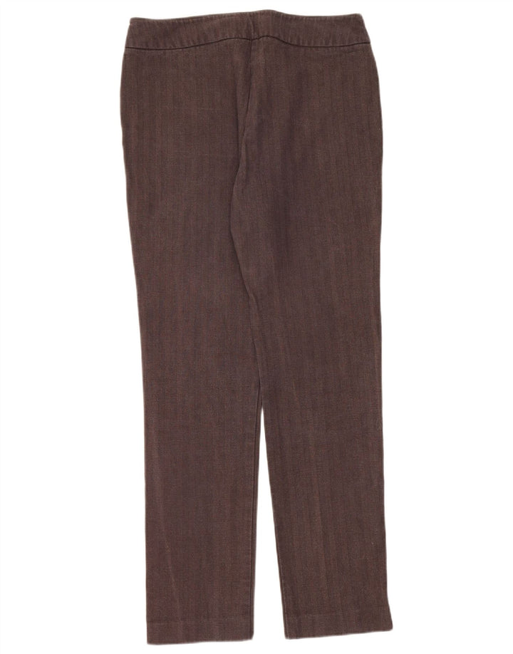Max & Co. Slim-Anzughose für Damen, W30, L30, braun, Fischgrätenmuster