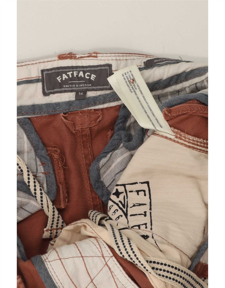 Fat Face Herren-Cargo-Shorts W36, große rote Baumwolle