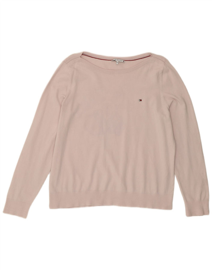 TOMMY HILFIGER Damen Pullover mit U-Boot-Ausschnitt, UK 20 2XL Rosa