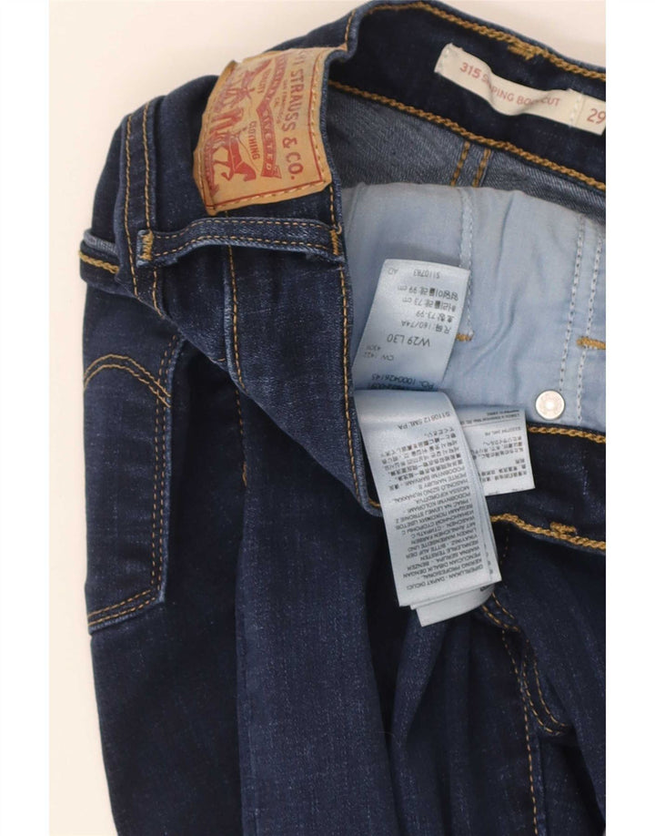 Levi's Damen 315 Shaping Bootcut Jeans W29 L30 Blaue Baumwolle