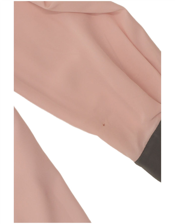 Frankenwalder Damen-Hemdbluse, EU 42, groß, rosa, Farbblock-Polyester