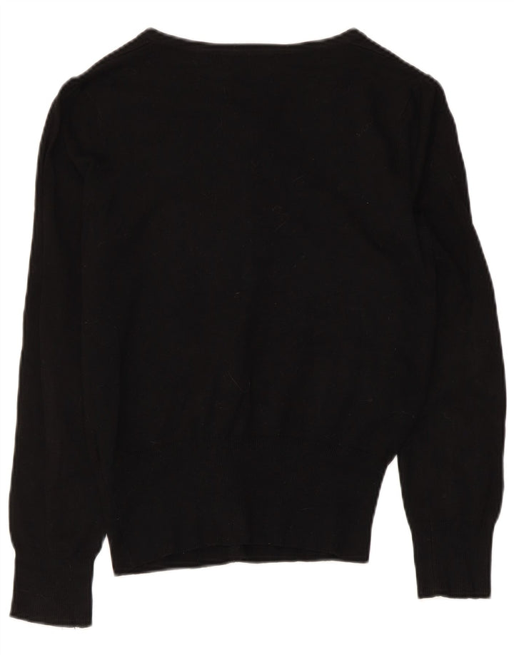 Marks & Spencer Damen-Cardigan-Pullover UK 8 Small Schwarze Viskose