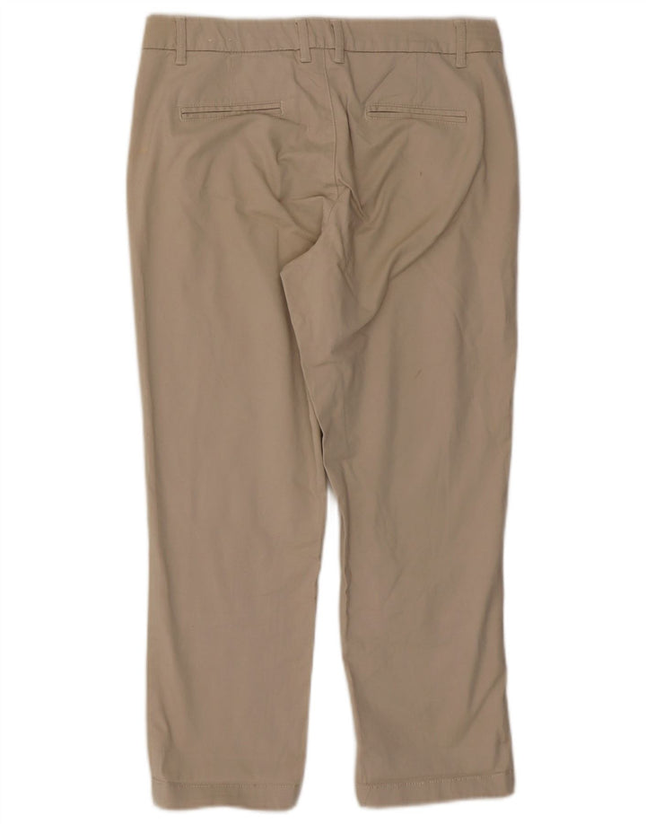 FAT FACE Gerade geschnittene Damenhose, UK 8, Größe S, W30, L23, Beige, Baumwolle