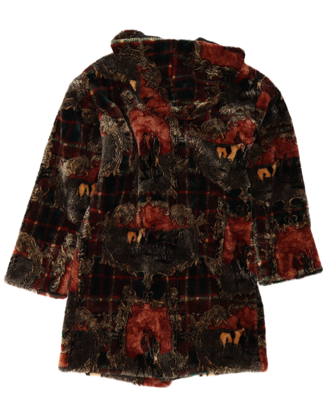 Donnybrook Dufflecoat mit Kapuze für Damen, UK 12, mittelgroß, mehrfarbig, kariert