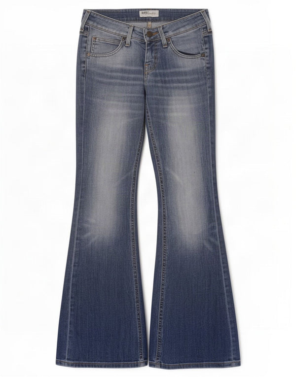 Lee Damen Gale Flared Jeans W26 L31 Blaue Baumwolle